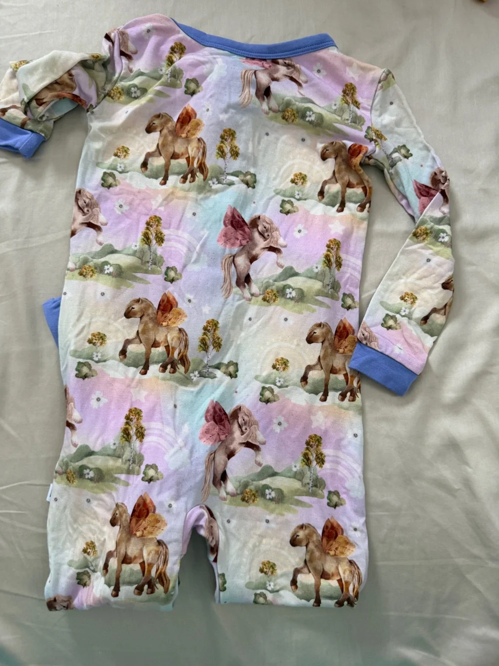 NWOT Ploombaby Monarch Star stable  Butterfly horse convertible footies- 12-18M